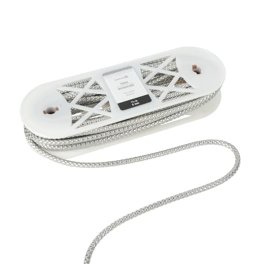 5/16" Silver Faux Leather Trim by Celebrate It®